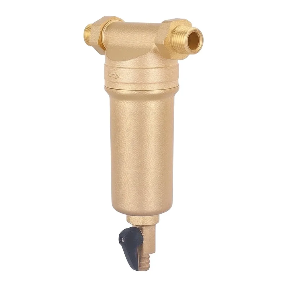 For Whole House Filtration Brass Spin-Down Filter Reusable Mesh Filter Extends Appliance Lifespan Solid Brass Main Body