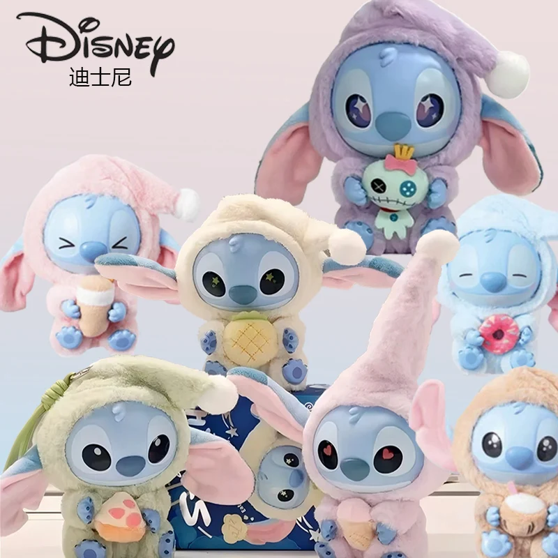 

Высокое качество Disney Stitch Eat Before Sleep, серия слепая коробка, кулон, милая кукла, загадочная игрушка, подарок для мальчика и девочки