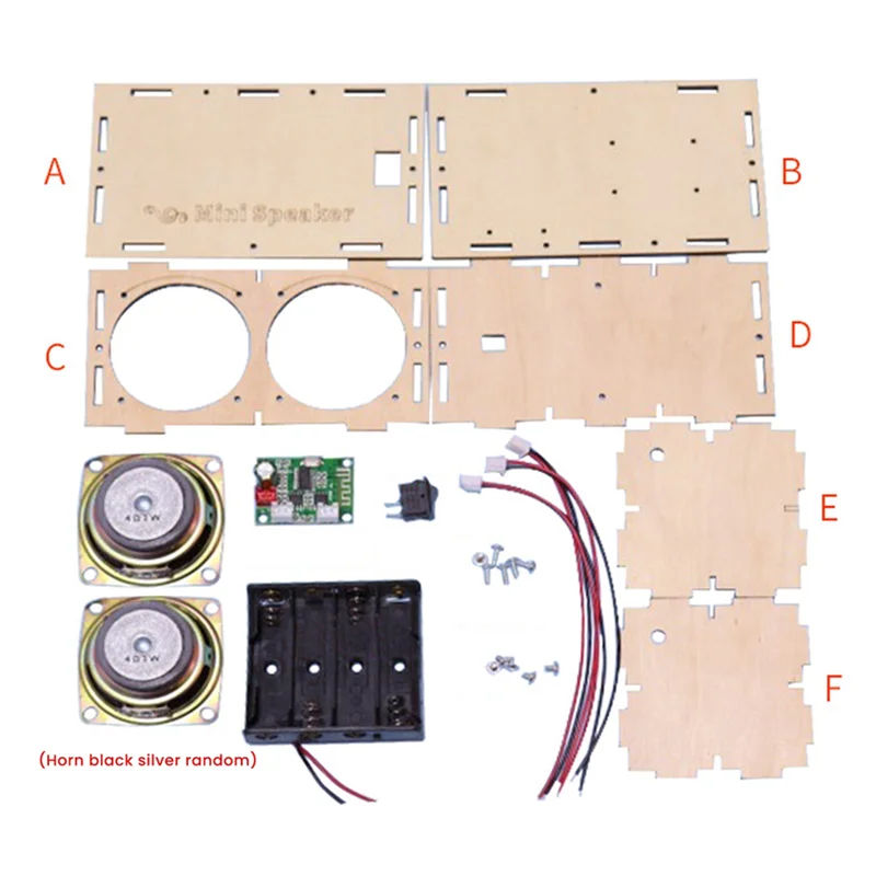 DIY Bluetooth Speaker Box Kit Electronic Sound Amplifier Builds Your Own Portable Wood Case Bluetooth Speaker Sound