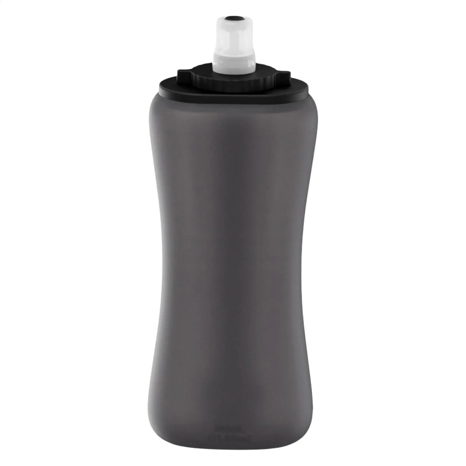 Handheld Collapsibles Cycling Bottle 350ml Capacity Wide Mouth Hydration Bottle Silicone Water Bottle Cycling