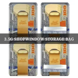 3.5g Waterproof Bag Empty Resealable Smell Proof Zipper Lock Plastic Mylar Bags cookies Pouches Laser Unique Shape Edible Pouch