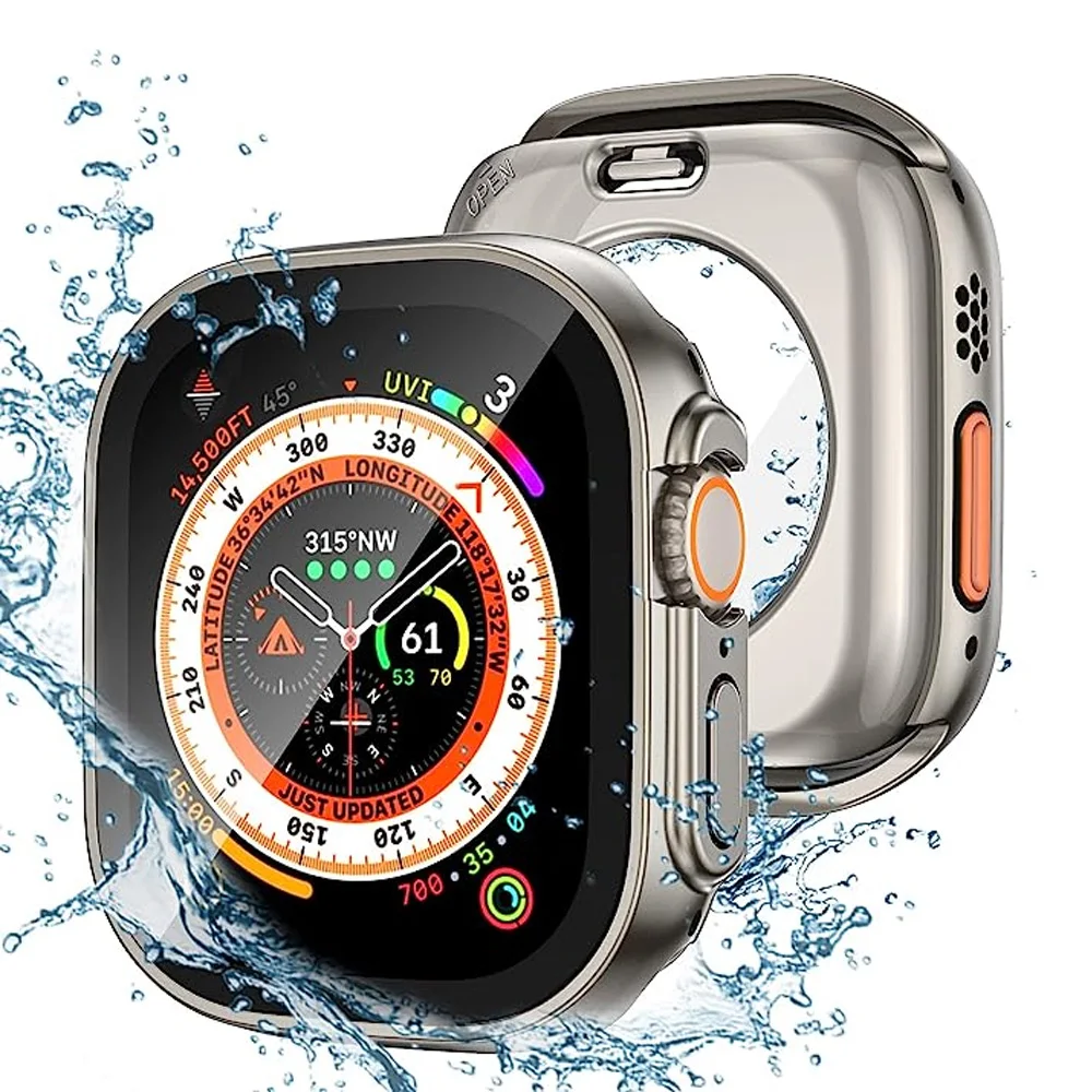 Hoes Voor Apple Watch 45Mm 44Mm 40Mm 41Mm Harde Pc Voor-En Achterbumper Hoesje Iwatch Serie 8 7 Se 6 5 4 Veranderen Naar Ultra Horlogekast