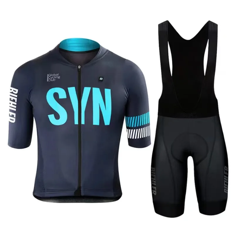 SYNful-Conjunto de Ropa de Ciclismo para Hombre, traje de manga corta de secado rápido para bicicleta de montaña, verano, 2024