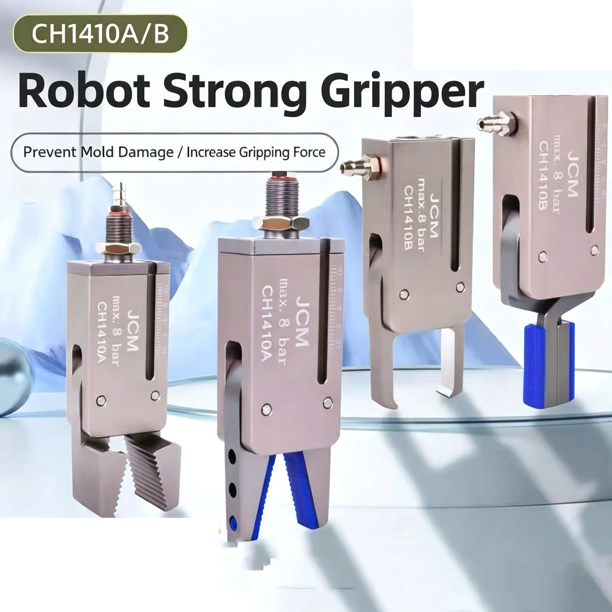 Pneumatic Manipulator Gripper Mini Fixture CH1410 Series Non-Standard Clamp with Sensor Switch for Injection Molding