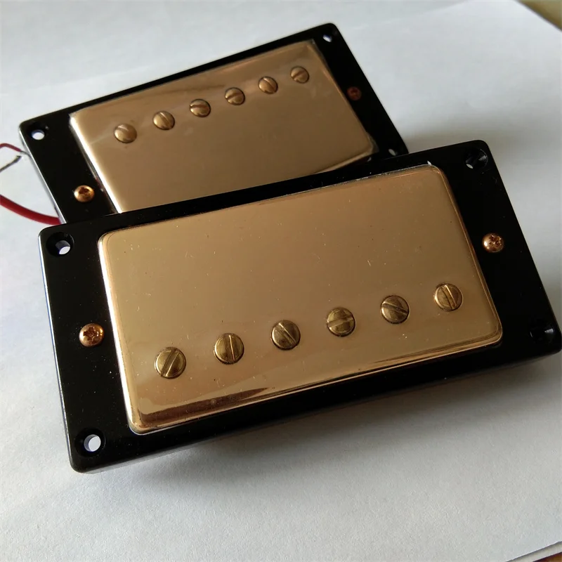 Gold Korean Electric Guitar Pickups, Neck Pickup and Bridge Pickup, Double Coil Pickups, BJH-183, 2Pcs