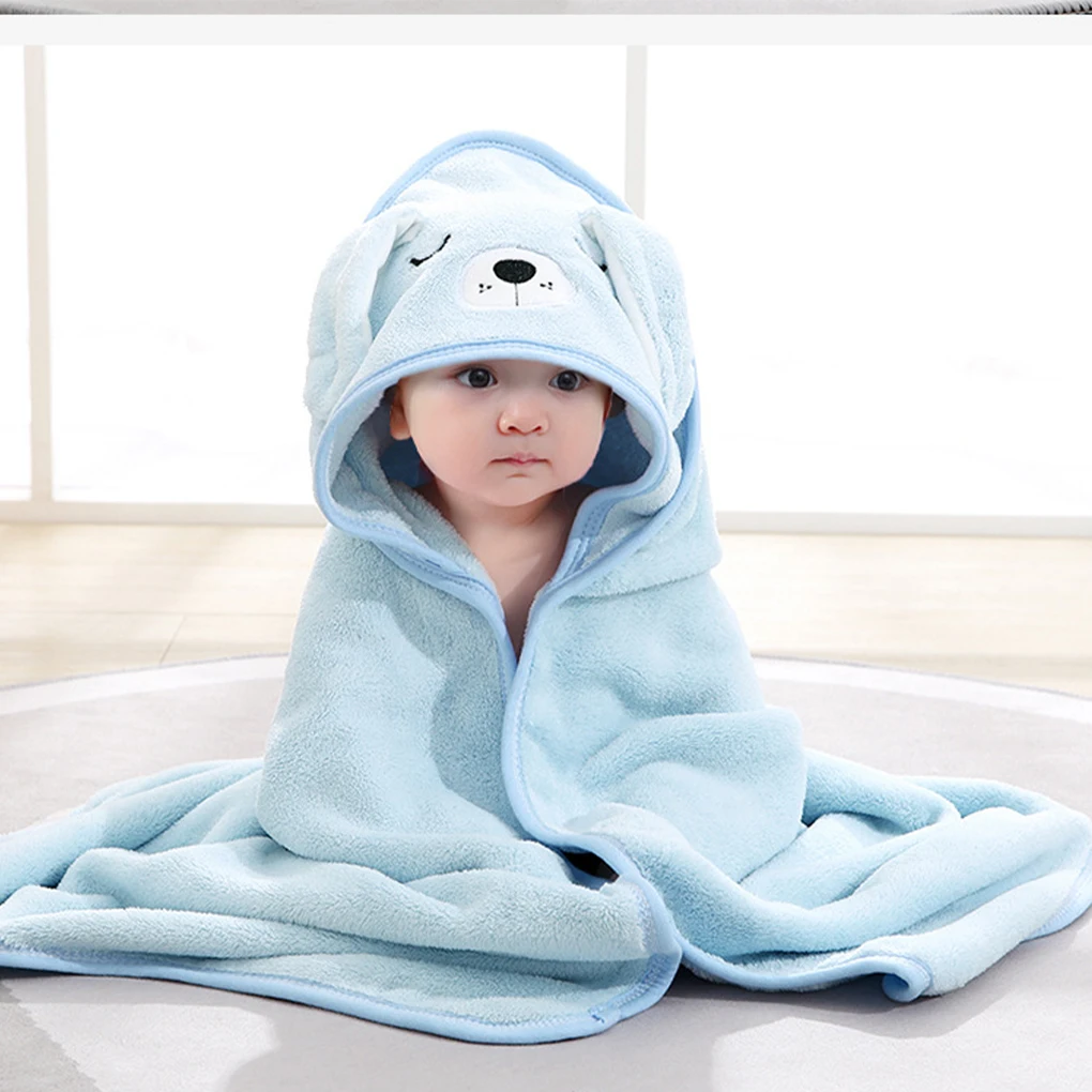 Cartoon Baby Bath Towels Soft Newborn Hooded Towel Blanket Cute Toddler Bathrobe Warm Sleeping Swaddle Wrap for Boys Girls