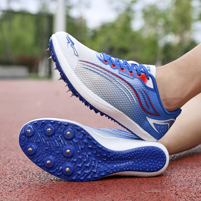 High Quality Spikes Athletics Speed Shoes Men Women Professional Men's Sports Sneakers with Spikes Race Track Shoes Men Trainers