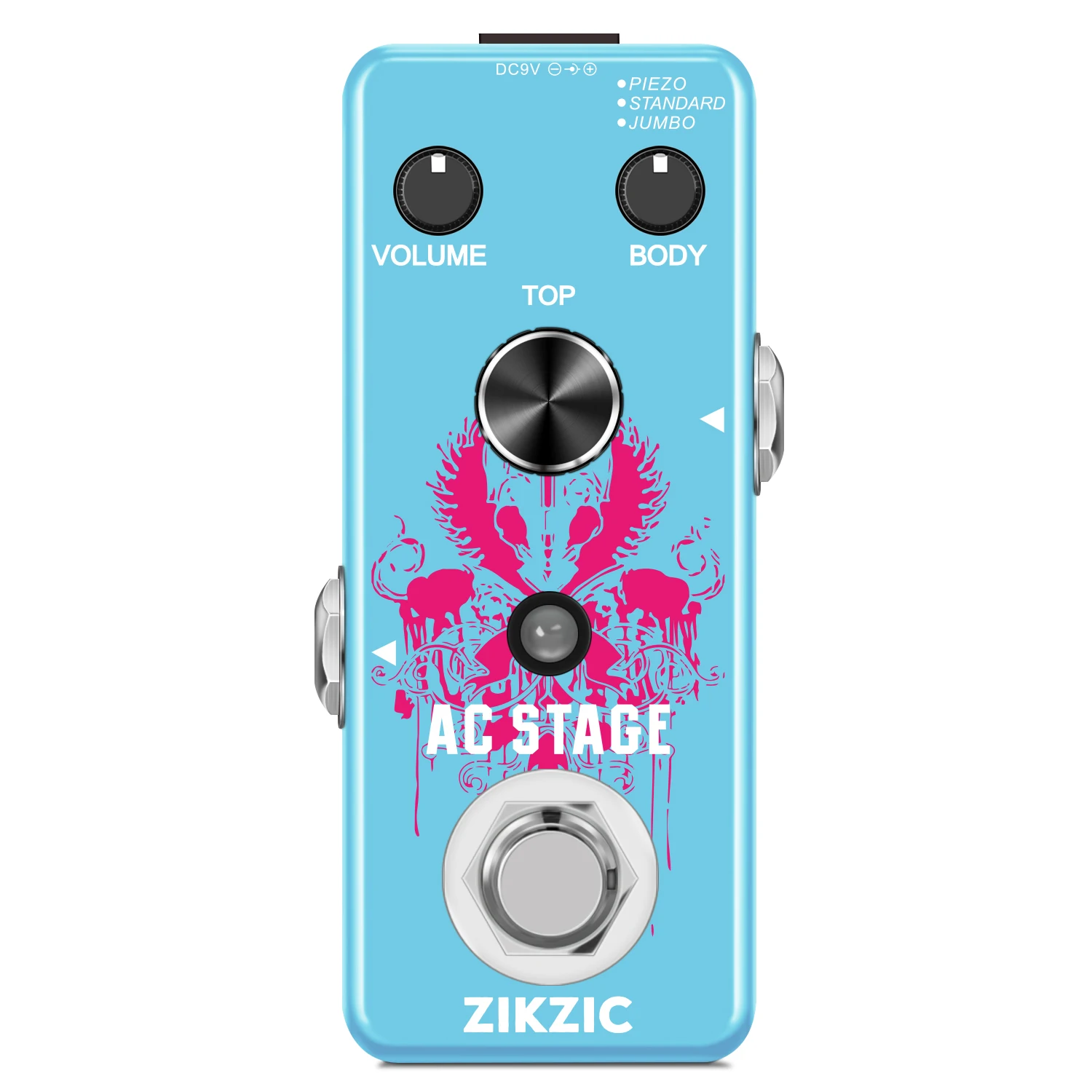 

Zikzic LEF-320 AC Stage Guitar Pedal Effect Analog Acoustic Pedals For Guitars Guitarist Analog Effectors Piezo Standard Jumbo