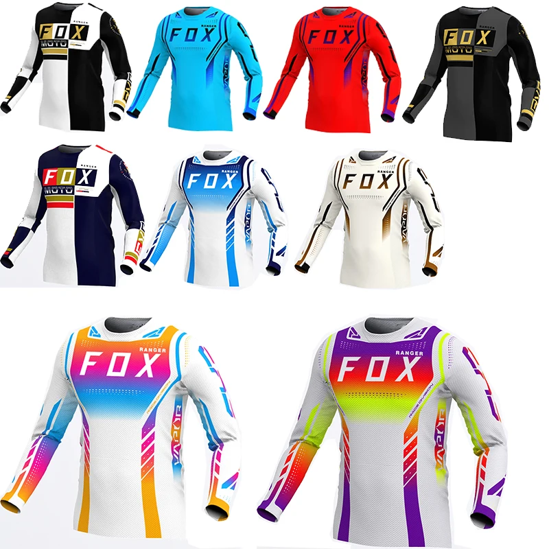 

2024 Racing Downhill Jersey Mountain Bike Motorcycle Cycling Crossmax Shirt Ciclismo Clothes for Men MTB Jersey MX Ranger Fox