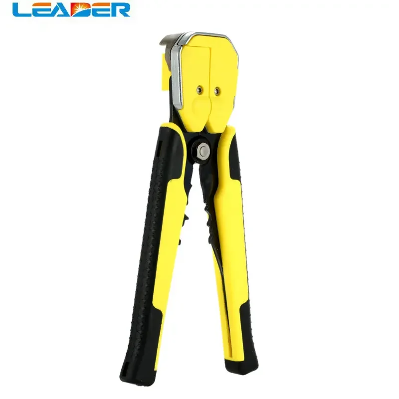 LEADER Automatic Wire Stripper, Strips 10-22 AWG Wire with Spring Loaded Handles, Comfortable Grip Annd Adjustable Wire Stop