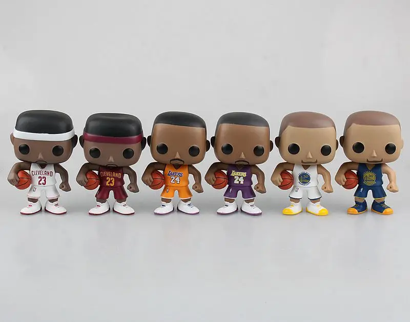 Baloncesto Kobe James Curry 10 cm vinilo figuras de acción de juguete