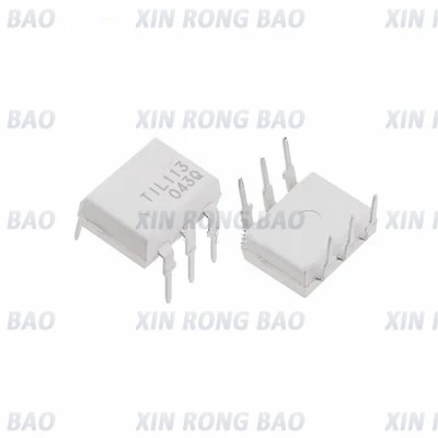 10pcs TIL113 TIL113M DIP-6 Straight Plug Darlington Optocoupler Chip IC Integrated Circuit