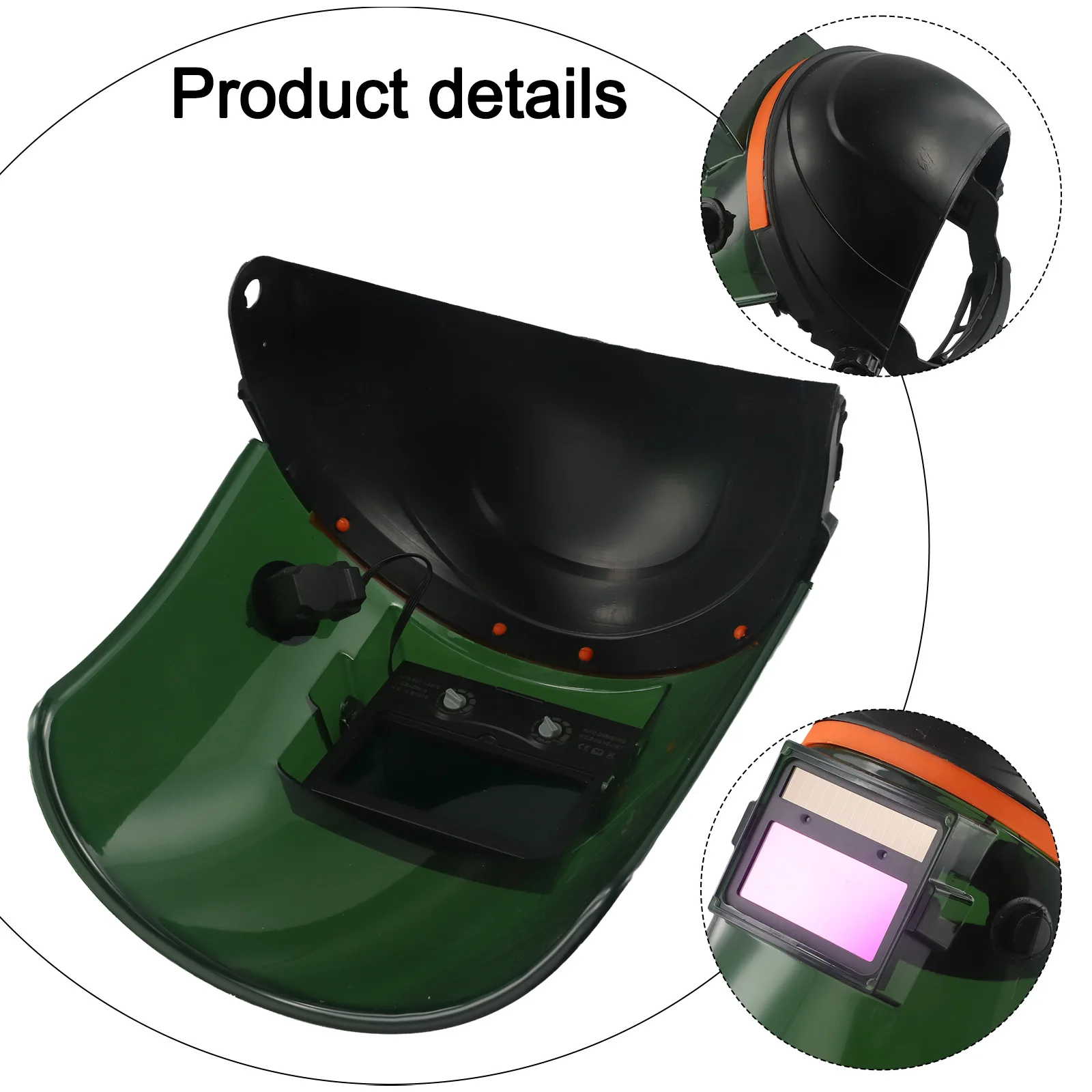 Polycarbonate Material Adjustable Welding Helmet Head Mounted Welding Helmet Heat Resistance Home Welding Projects