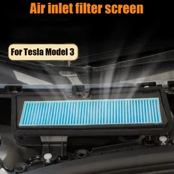 For Tesla Model 3 2021 2022 Car Intake Air Filter Melt Blown Fabric Flow Vent Cover Air Conditioning Intake Grille Inlet Covers