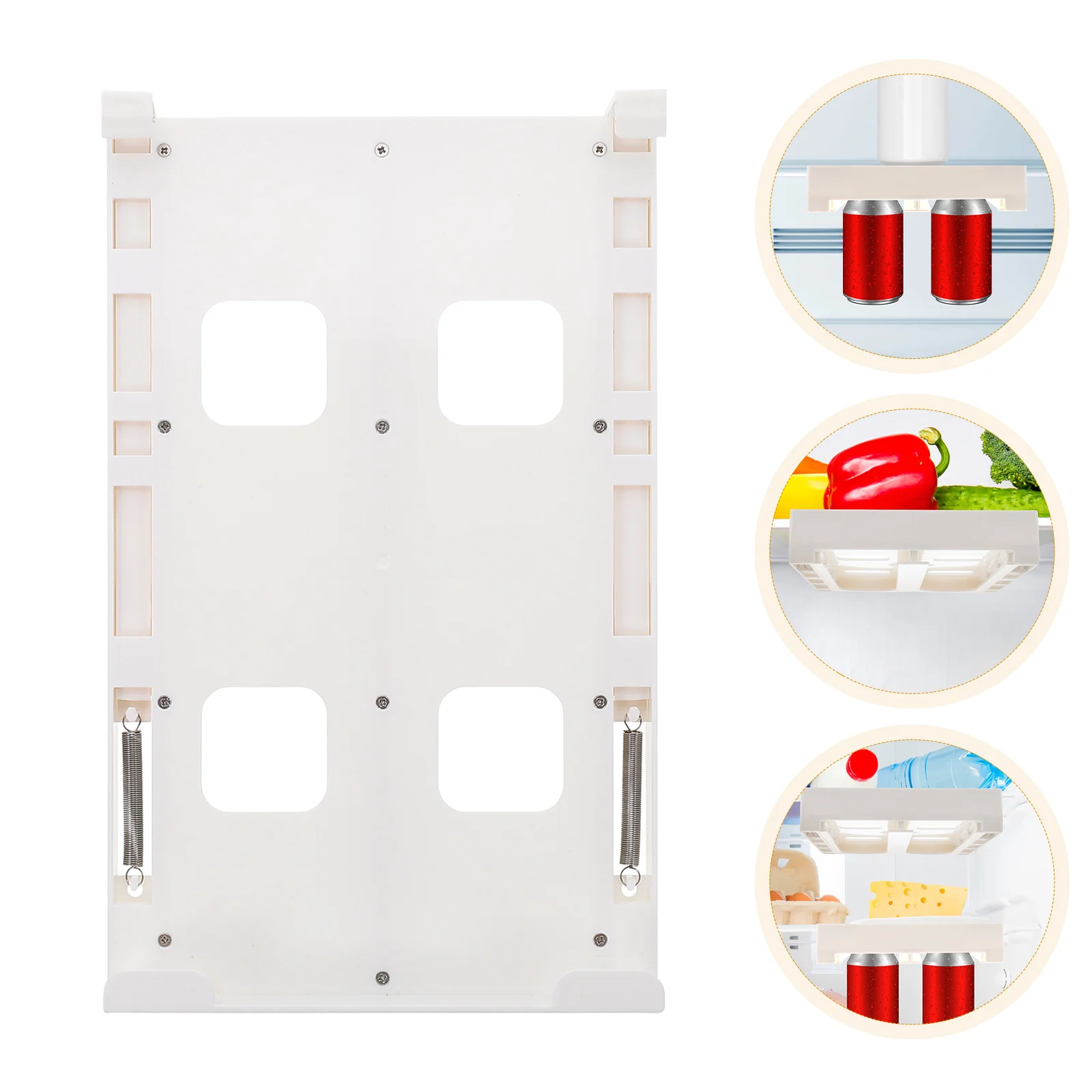 

Hanging Can HIPS Large Capacity Adjustable Fridge Storage Kitchen Facility Refrigerator Can Holder Beverage Holder