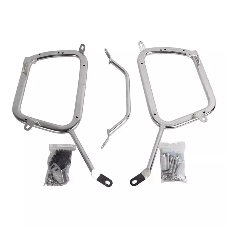 For Benelli TRK502 Motorcycle Side Case Stainless Steel Bracket Right Exhaust Pipe Support for Enhanced Riding Experience