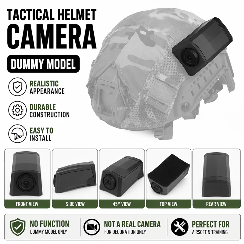 Airsoft Helmet Camera Dummy Model No Function CS Paintball Training Shooting Tactical Fast Helmet Cycling Helmet Decorative Prop