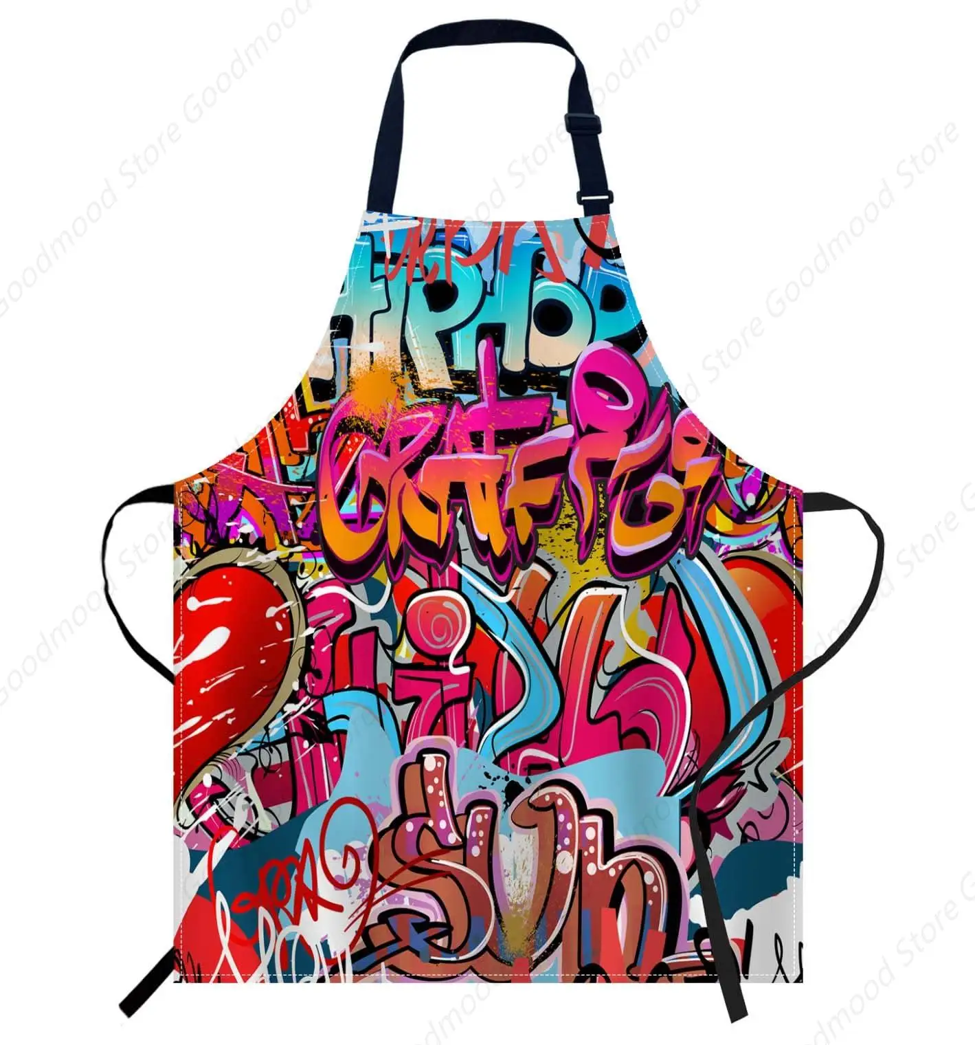 

Graffiti Wall Urban Hip Hop Apron Chefs Apron, Cooking and Baking Apron for Men and Women, Kitchen Aprons Catering