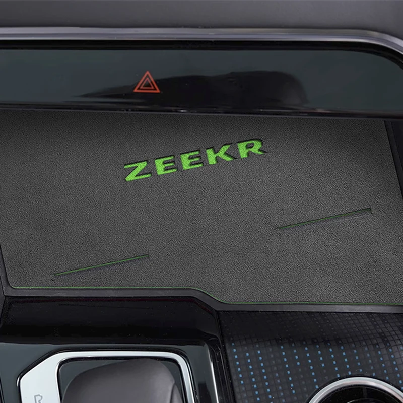 For ZEEKR 001 2021 2022 2023 Central Control Wireless Charging Water Cup Suede Protective Pad Interior Accessories