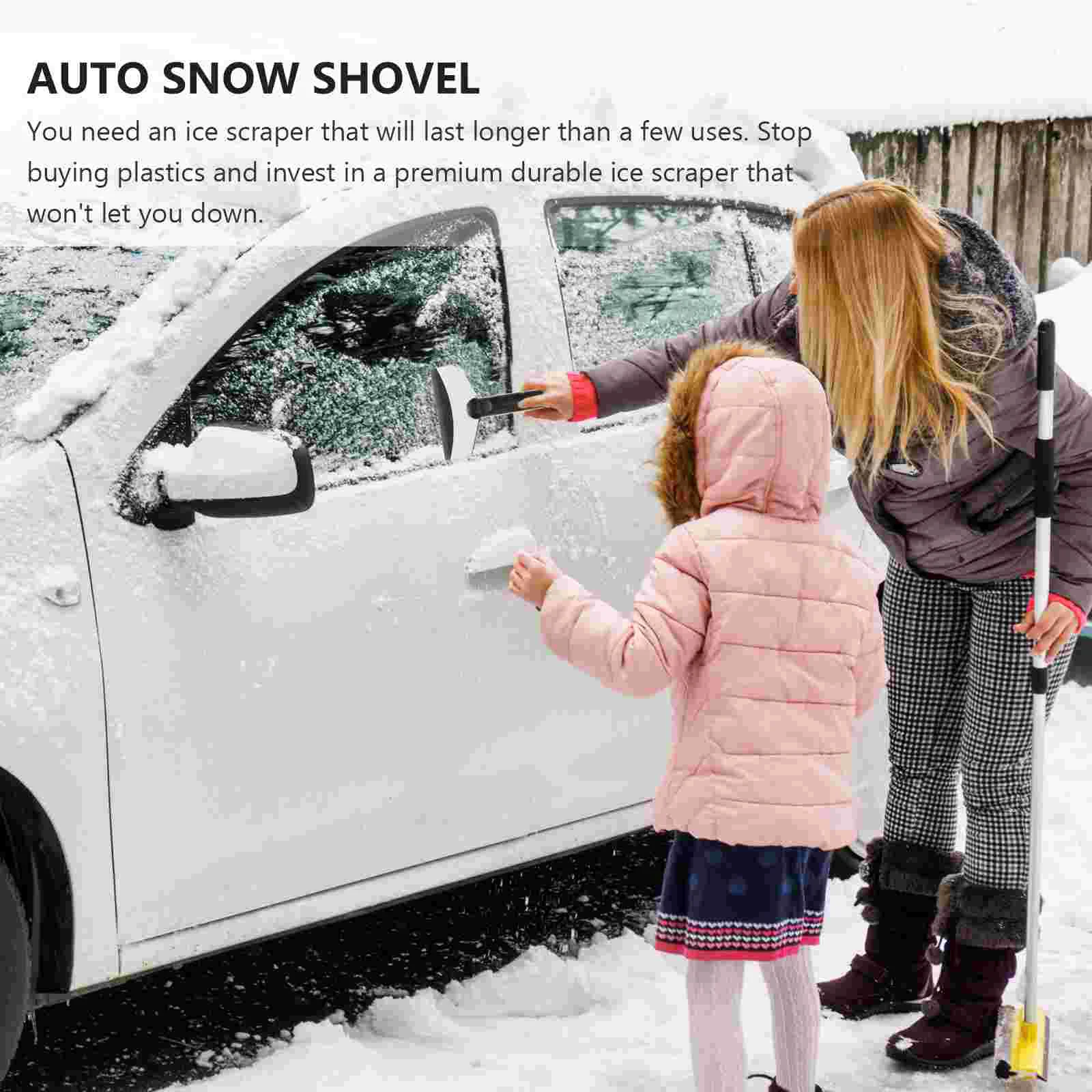 Vehicle Snow Removal Car Whisk Broom Portable Ice Scraper Auto Automotive