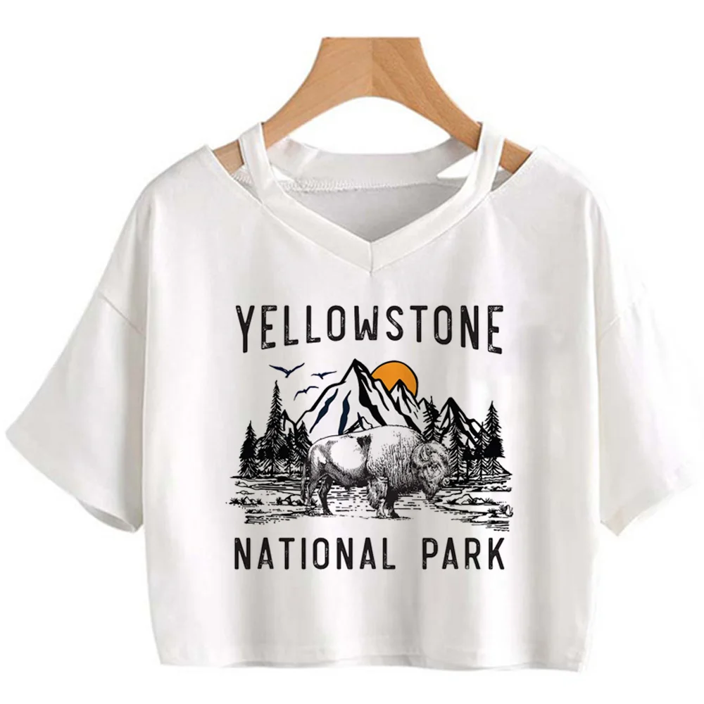 Yellowstone t-shirts women anime Tee female funny 2000s harajuku clothes