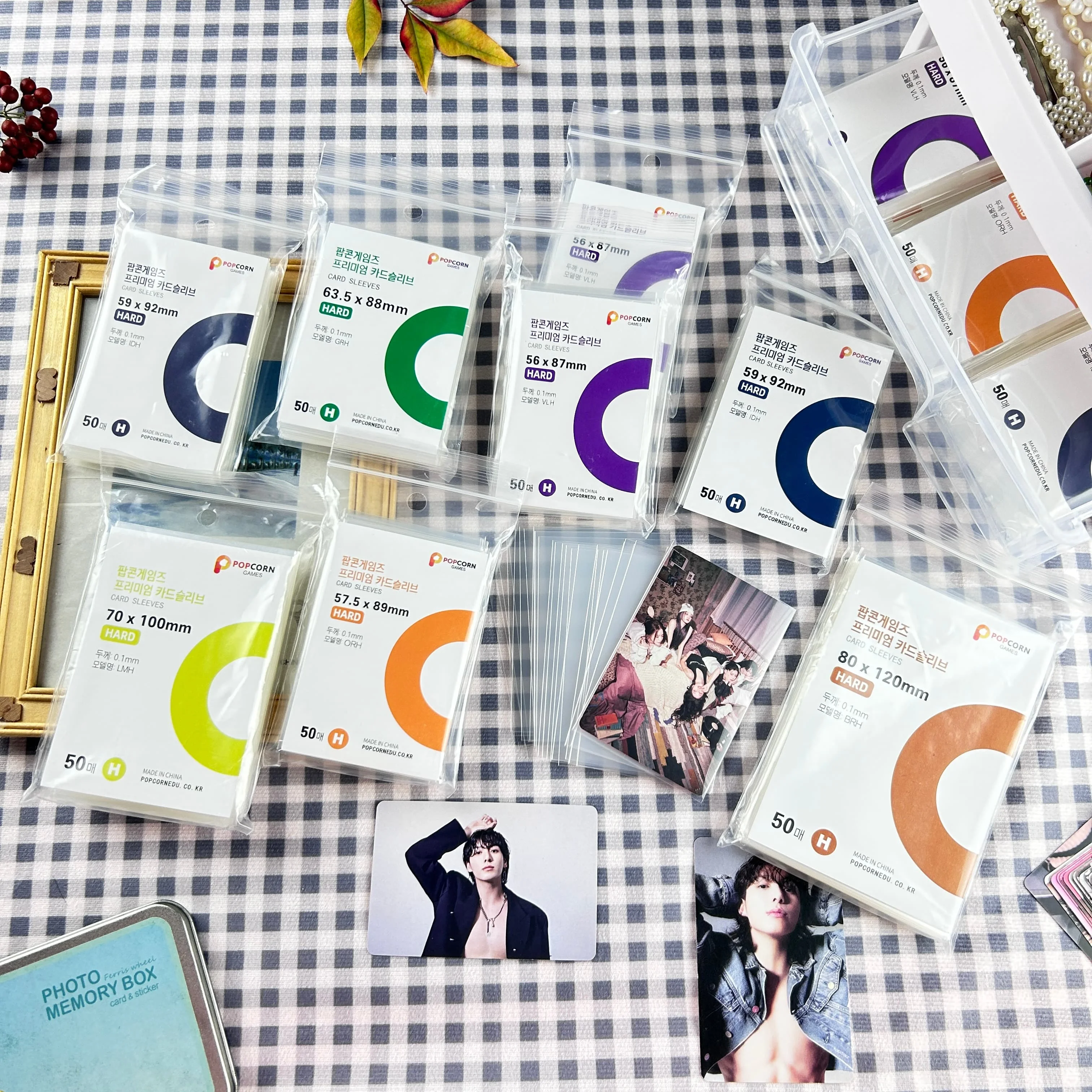 50Pcs Acid Free HD Clear CPP Card Cover Korea Anti-scratch Transparent Sleeves For Kpop Popcorn Idol Football Game Card Binder - view 5
