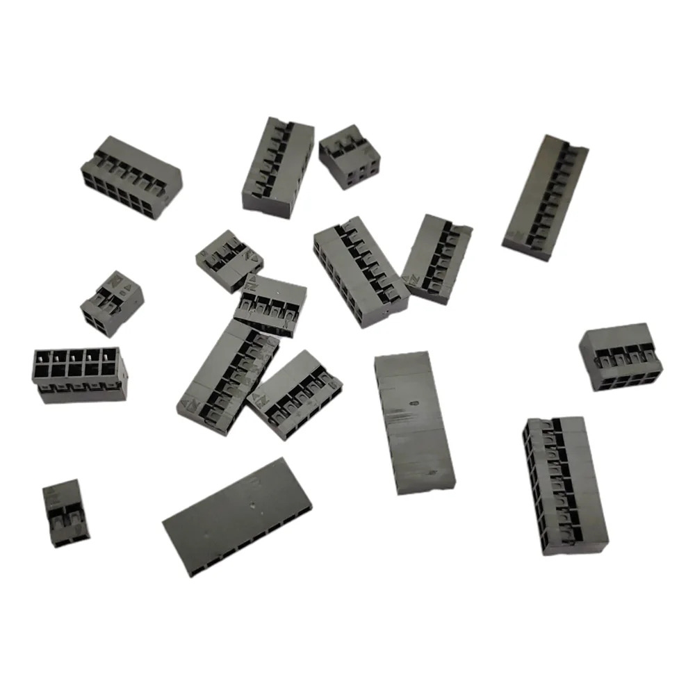 370Pcs Dupont Connector 2.0mm, Double Row Dupont Cable Jumper Wire Pin Header Housing Kit With  Female Pin Terminal Connector