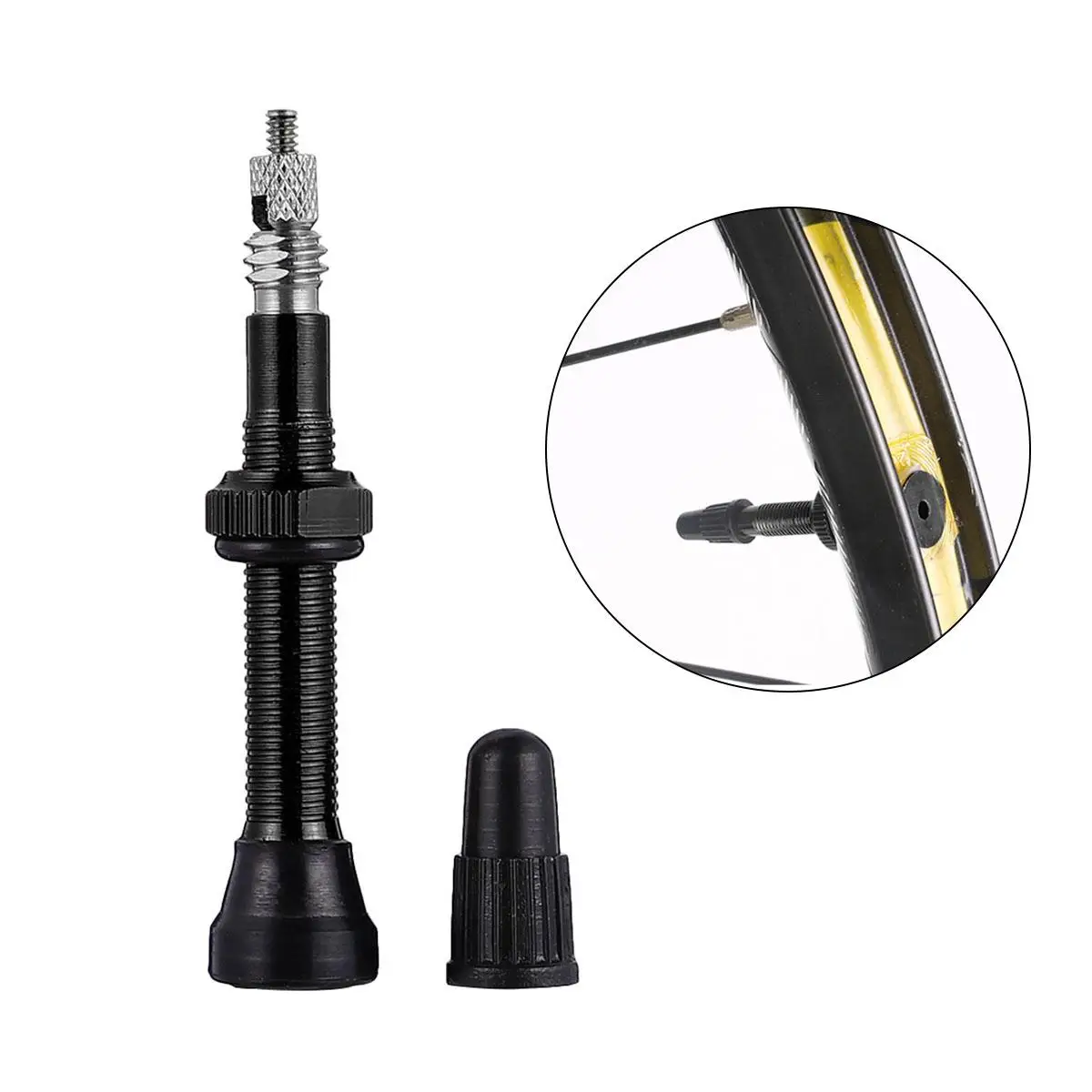 

Bike Tire Tubeless Conversion Inflating Valve Durable Safe Easy Install Valve Accessories Mountain Bicycle Parts Anti