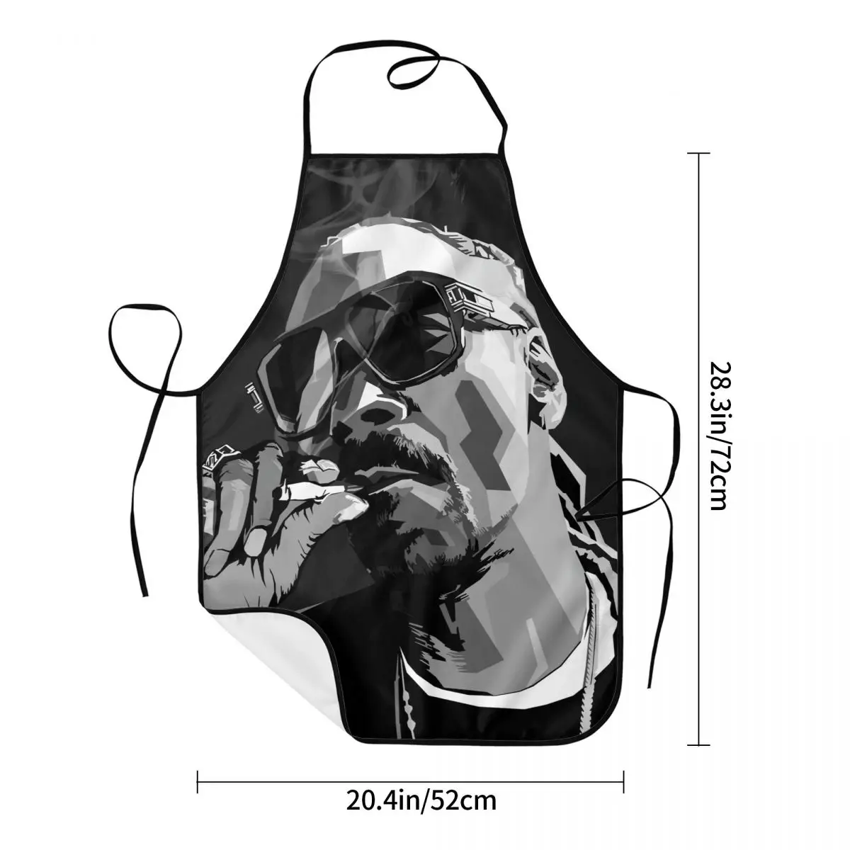 Tablier à bavette unisexe pour hommes et femmes, Snoop Dogg, Funny Rained Music, Chef Tablier, Cuisine, Cuisson, Peinture