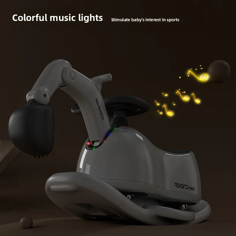 Outdoor Sports Children's Scooter Multifunctional Scooter Upgrade Digger Model Children's Toys 1-5 Years Old Musical Quadricycle