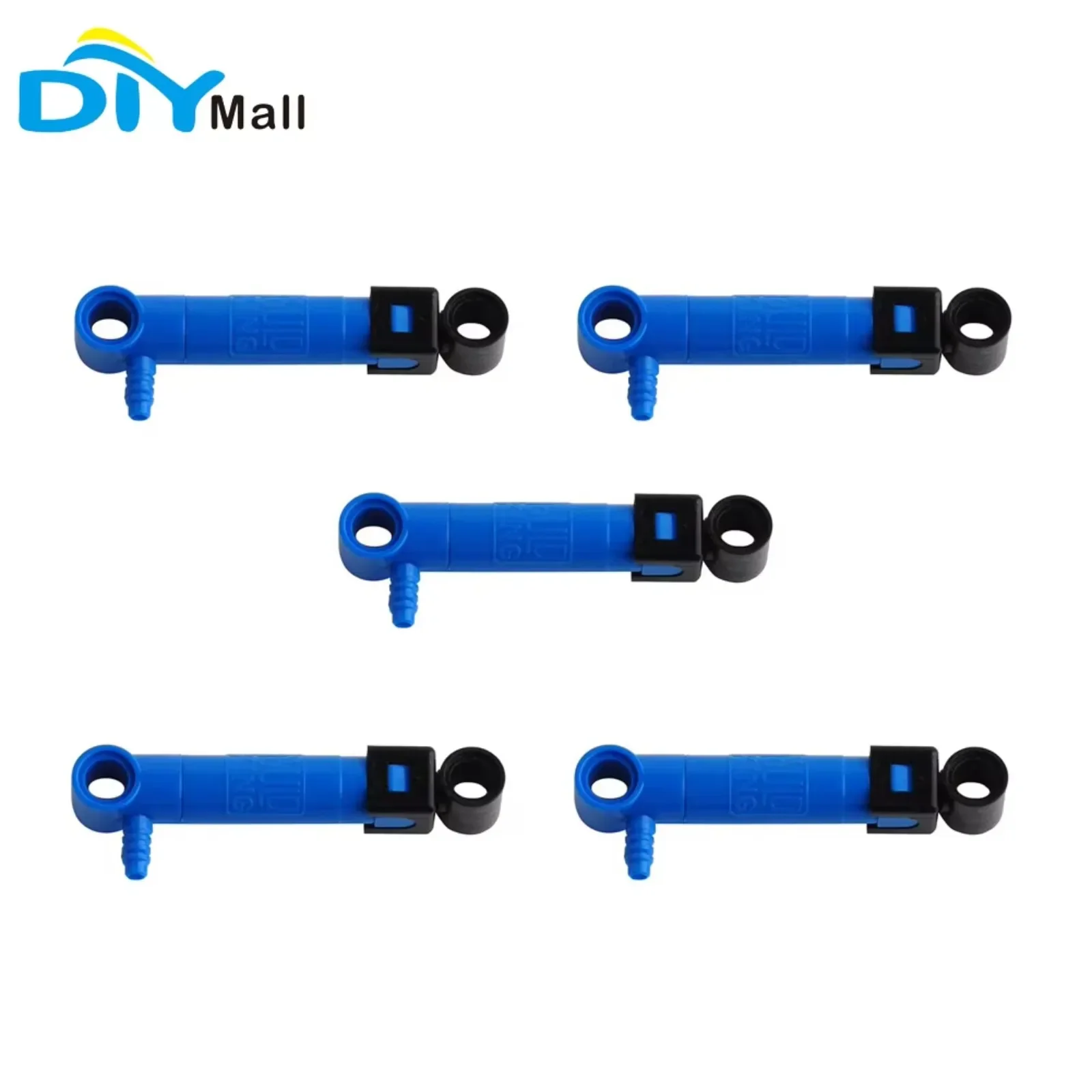 5Pcs Mould King Pneumatic Parts 1*6 Air Pump 19482 Blue for Truck 42043 42009 MOC Technical Building Blocks Bricks