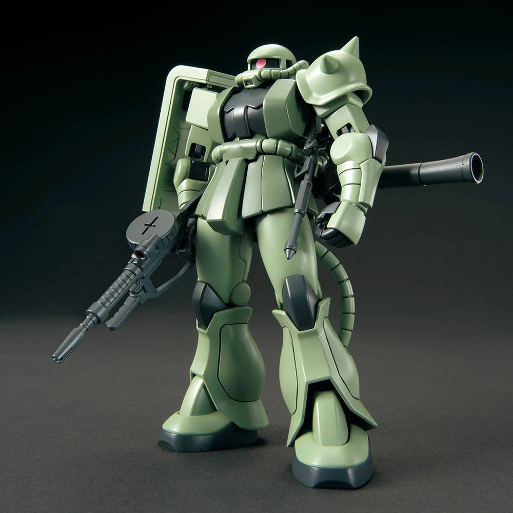 Original New BANDAI Gundam HG No.241 HGUC MS-06F & MS-06S Zaku II 1/144 Scale Anime Action Figure Assembling Model Ornament Toys