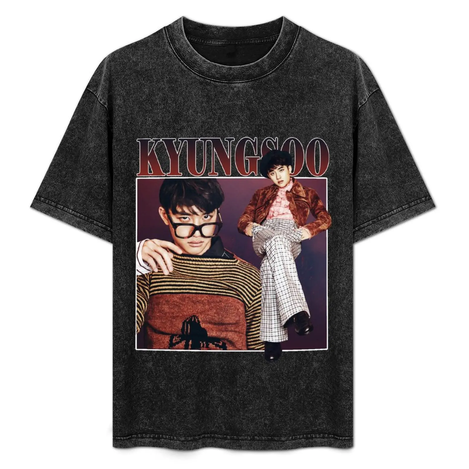Kyungsoo Tribute T-Shirt Work Utility Short Sleeve Shirt