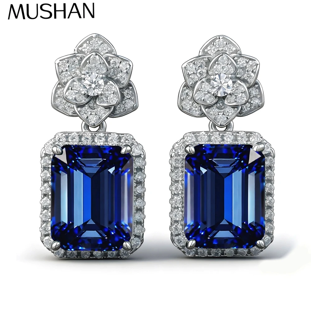

MuShan Jewelry 925 Sterling Silver Ring Wedding Band HCD Gemstones Bachelorette Gift Statement Jewelry Women Rings Fine Jewelry