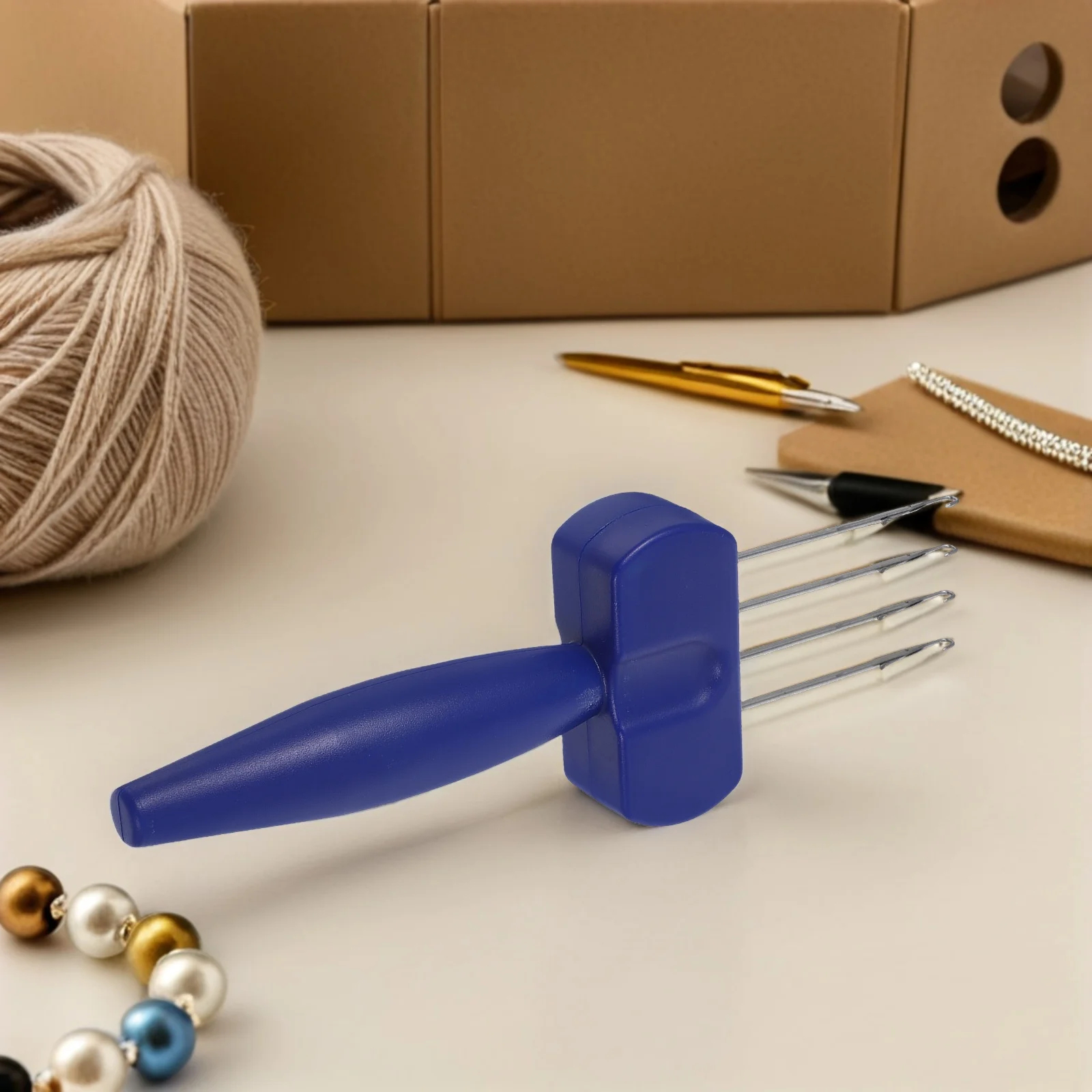 

Latch Hook Knitting Weaving Machine For Beginners Manual Cord Maker Tool Yarn Crochet Needle Portable Sweater Knitting