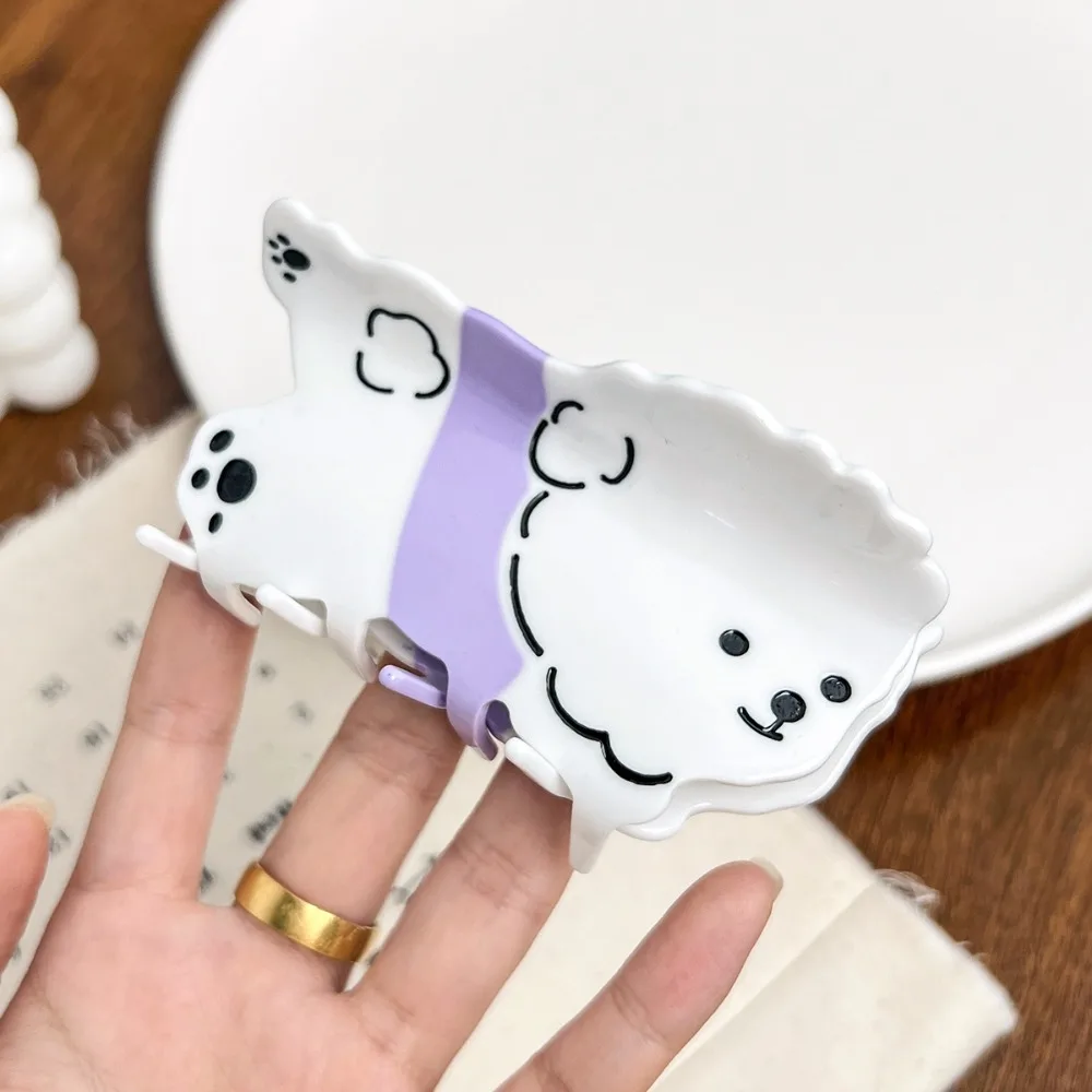 

Fashion Pet Dog Cute Puppy Hair Grab Rabbit Hairpin Cartoon Hair Claw Geometry Animal Acrylic Shark Clip Female