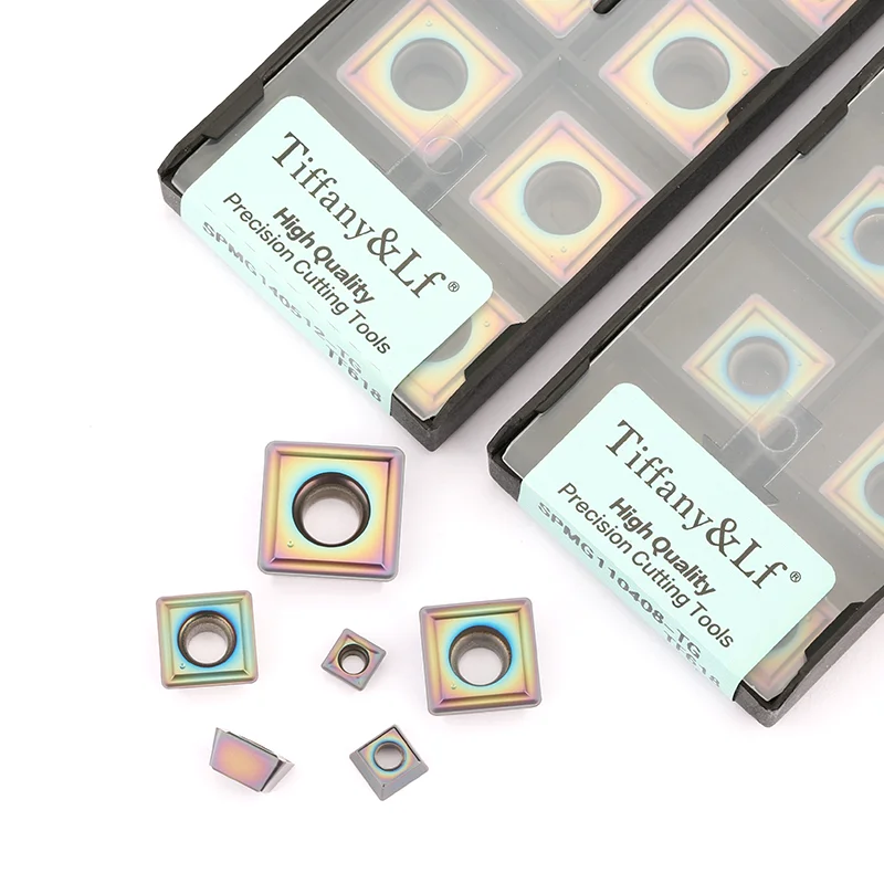 tiffany＆LF inserts TF618 SOMG040202 SPMG07T308 SPMG110408 SPMG050204 SPMG060204 SPMG090408 SPMG140512 Processed steel parts