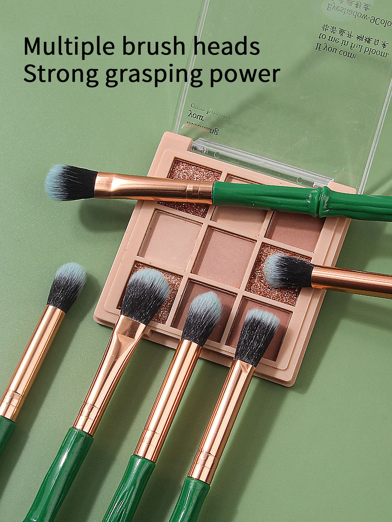 30pcs New bamba-shaped plastic-handled eyeshadow brush set, including eye makeup, blending brush,highlight brush&concealer brush