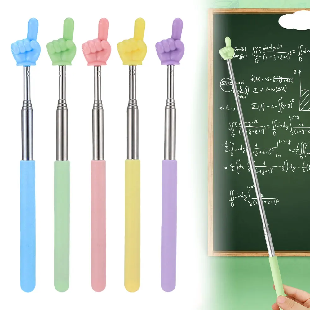 Children Finger Reading Stick Telescopic Teacher Pointer Extendable Pointing