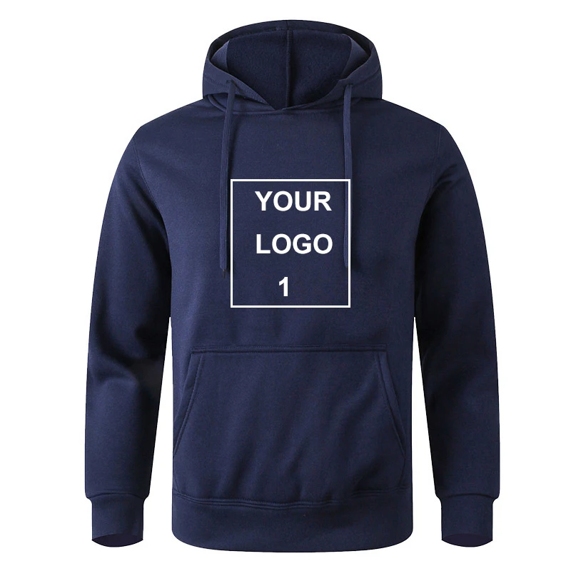 Personalized Print Hoodies Customized Pattern Hooded Sweatshirtsr Thickened Pullover Tops Unisex