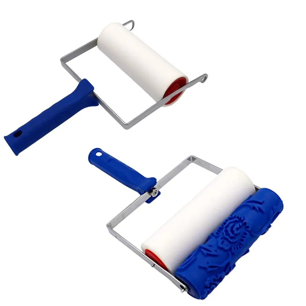 Wall Patterned Paint Rollers Decoration Tools Precision Printing Roller Brush 3D Pattern Patterned Roller Exterior Decoration