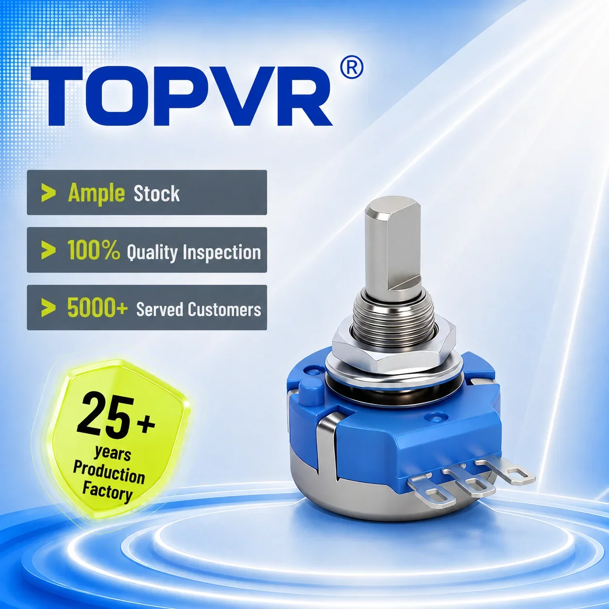 RVQ24YN03B502 Potentiometer for Gaming Console, for Racing Touring Simulation Motorbike Pedal and Steering Wheel Use