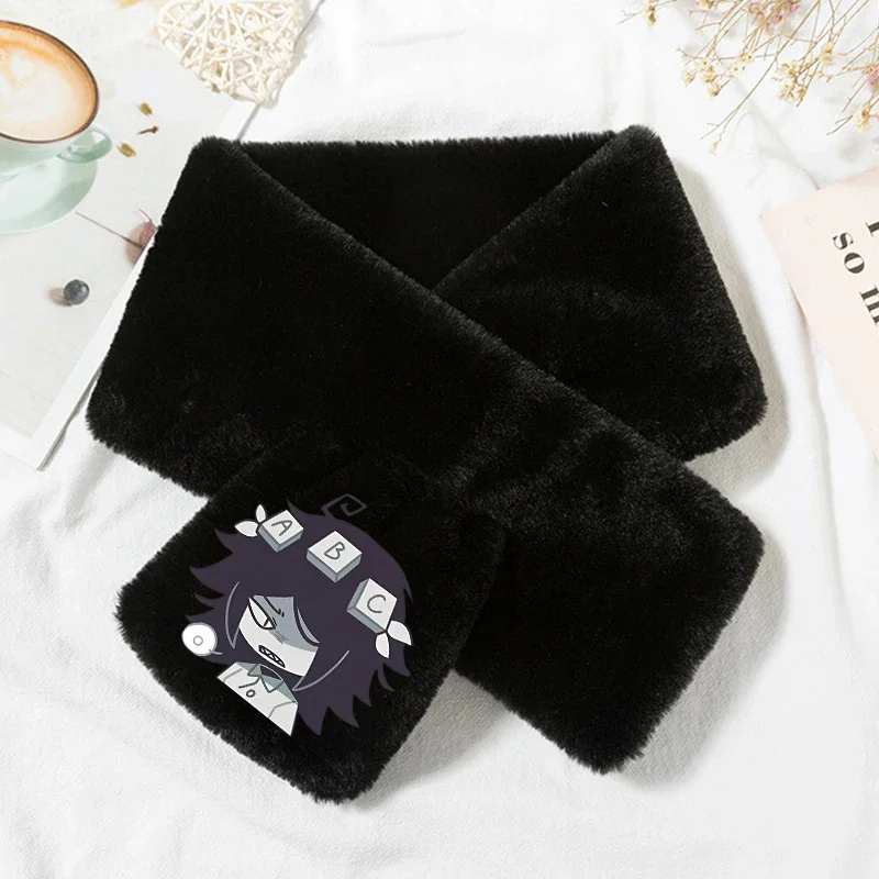 Fundamental Paper Education Plush Scarf Kids Winter Warm Anime Neckerchief Boys Girls Outdoor Windproof Bandelet Children Gift