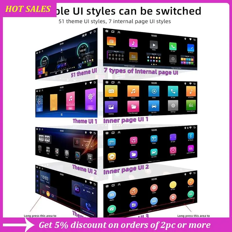 

Car 6.86 Inch 1 Din MP5 Player Bluetooth Portable Screen Navigation Display Wireless Carplay Android Auto Player 2+32G,Requisite