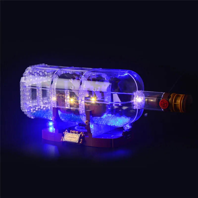 LED Kit For Lego 21313 Ship in a Bottler Building Blocks Accessories Toy Lamp(Only Lighting ,Without Blocks Model)