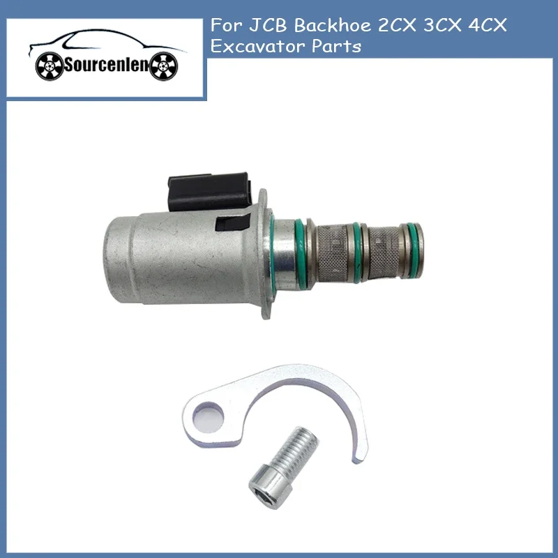 25/220804 12V Hydraulic Pump Solenoid Valve Assy 25 220804 25220804 for JCB Backhoe 2CX 3CX 4CX for Excavator Parts