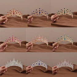 Princess Queen Baroque Crystal Tiaras And Crowns For Women Bride Rhinestone Prom Diadem Headband Bridal Wedding Hair Accessories