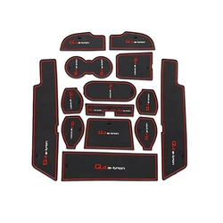 Anti-Slip Gate Slot Mat Rubber Coaster For Audi Q4 E-tron 2022-2023 Non-Slip Mats Door Groove Pad Car Interior Accessories