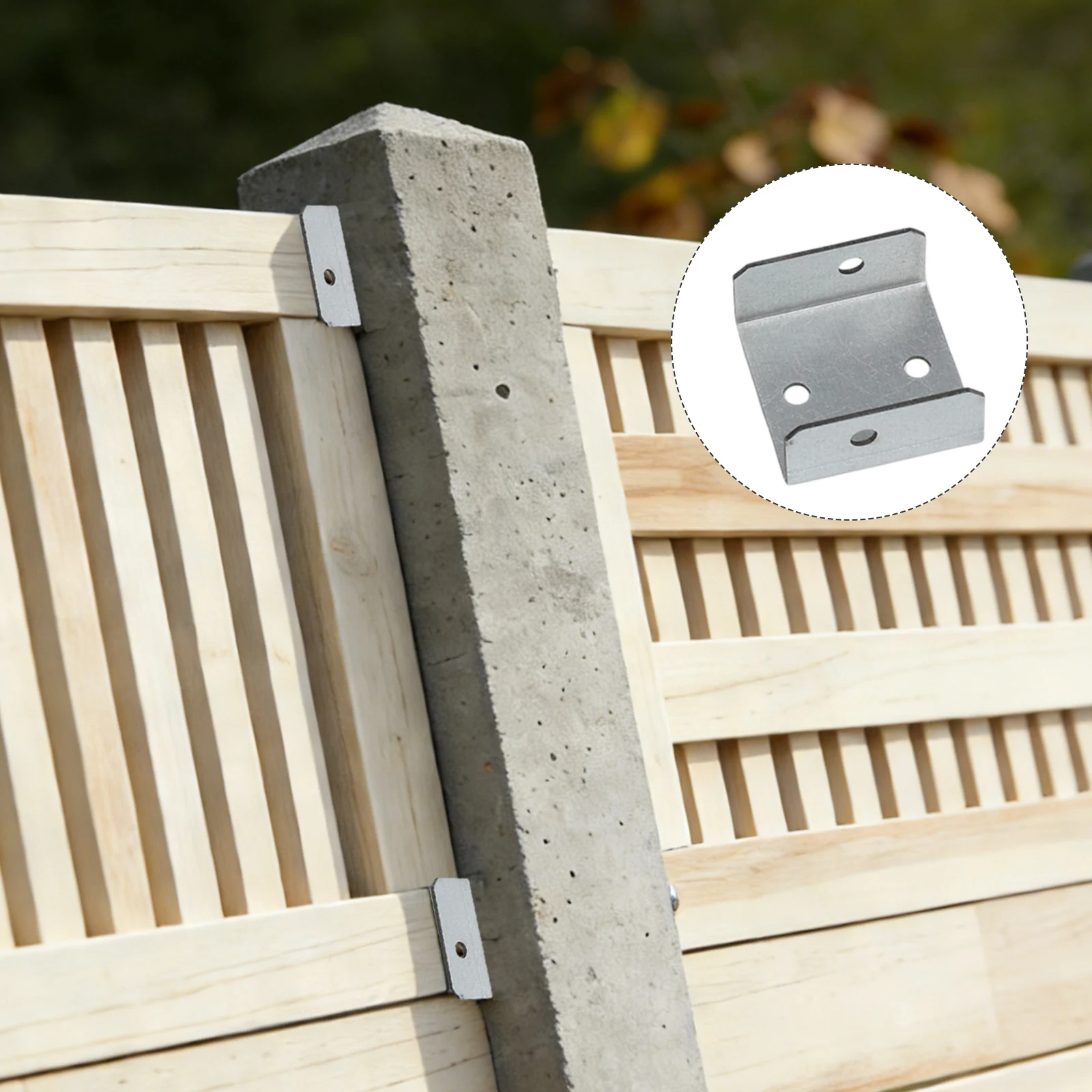 Galvanized Steel Fence Panel Clips 20 Pack for Secure Trellis Installation Suitable for 35mm and 45mm Panels Weather Resistant