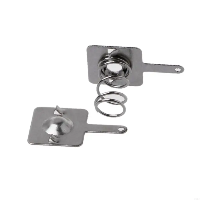 Molf 50 cặp AA AAA Pin Silver Metal Pin Spring & tấm Set 10x9mm/0,4 "X0,35"